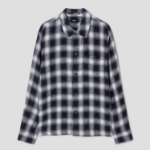 Theory Men Ombre Check Lt Shirt - Baltic Multi