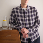 Theory Men Ombre Check Lt Shirt - Baltic Multi