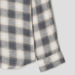 Theory Men Ombre Check Irving Shirt - Carbon Multi