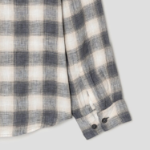 Theory Men Ombre Check Irving Shirt - Carbon Multi