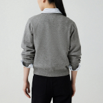 JAJU V-Neck Cardigan – Melange Grey