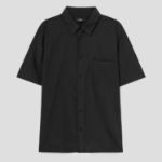 Theory Men Soft Lawn Noll Short Sleeve Shirt - Black