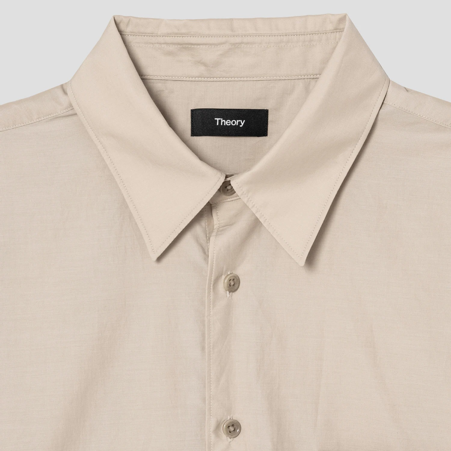 Theory Men Soft Lawn Noll Short Sleeve Shirt - Chino