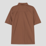 Theory Men Soft Lawn Noll Short Sleeve Shirt - Deep Tobacco