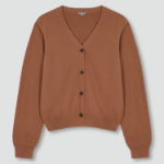 JAJU V-Neck Cardigan – Brick