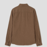 Theory Men Summer Stripe Irving Shirt - Deep Tobacco Multi