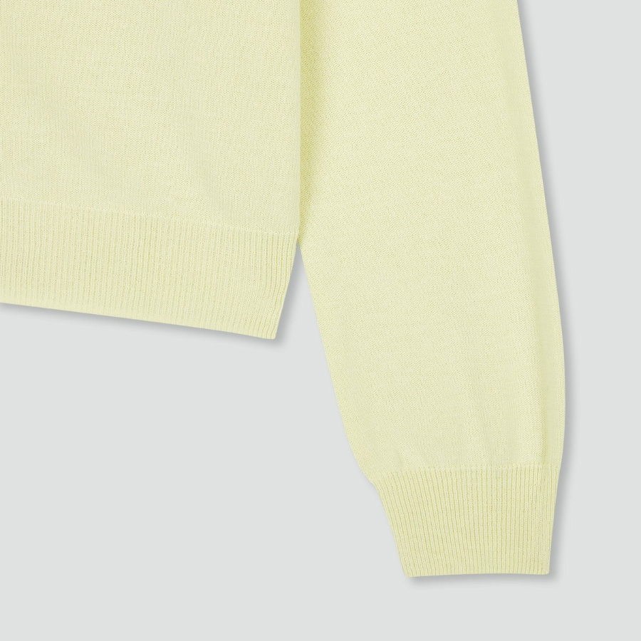 JAJU Washable Long Sleeve Cardigan – Yellow