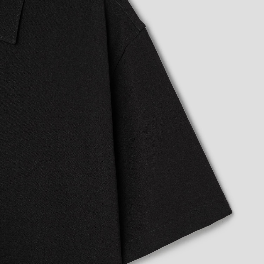 Theory Men Perform Suit Cillian Short Sleeve Shirt - Black