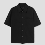 Theory Men Kelso Short Sleeve Overshirt - Black