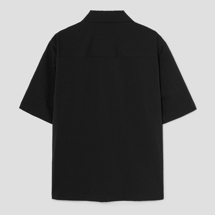 Theory Men Kelso Short Sleeve Overshirt - Black