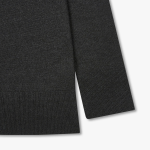 JAJU Soft V-Neck Half Cardigan – Charcoal