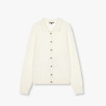 JAJU Soft Collar Cardigan – Ivory