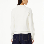 JAJU Soft Collar Cardigan – Ivory