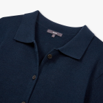JAJU Soft Collar Cardigan – Navy