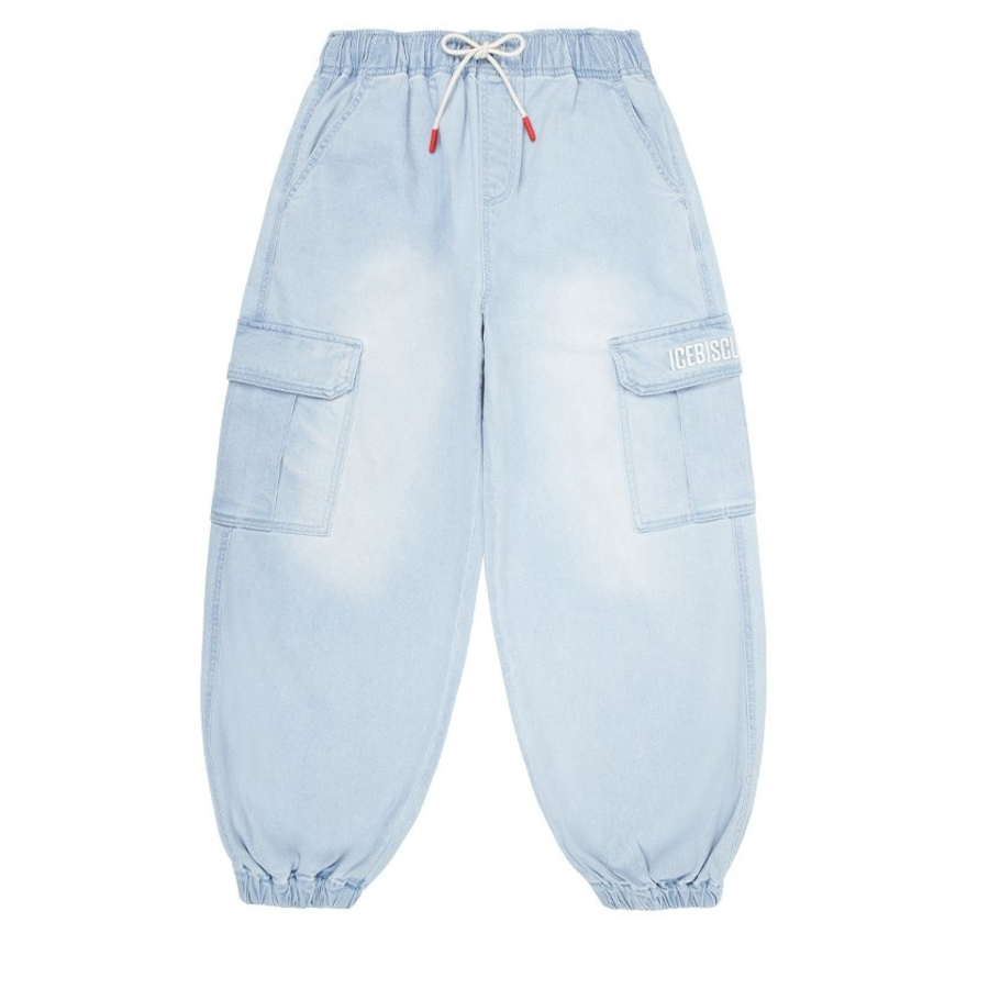 ICEBISCUIT Junior IB Letter Point Jogger Denim Pants_IB51DP552