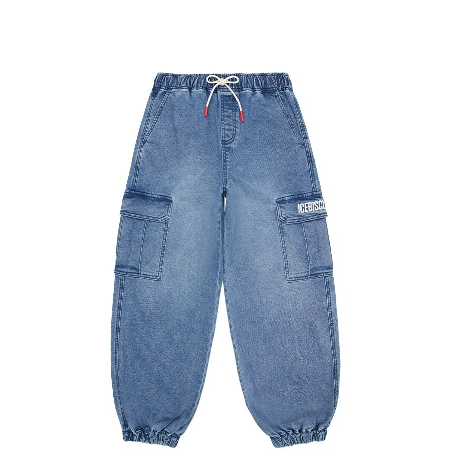 ICEBISCUIT Junior IB Letter Point Jogger Denim Pants_IB51DP552