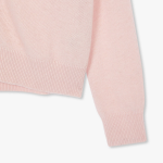 JAJU Merino Wool V-Neck Knit Cardigan – Pink