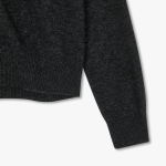 JAJU Merino Wool V-Neck Knit Cardigan – Charcoal