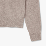 JAJU Merino Wool V-Neck Knit Cardigan – Beige