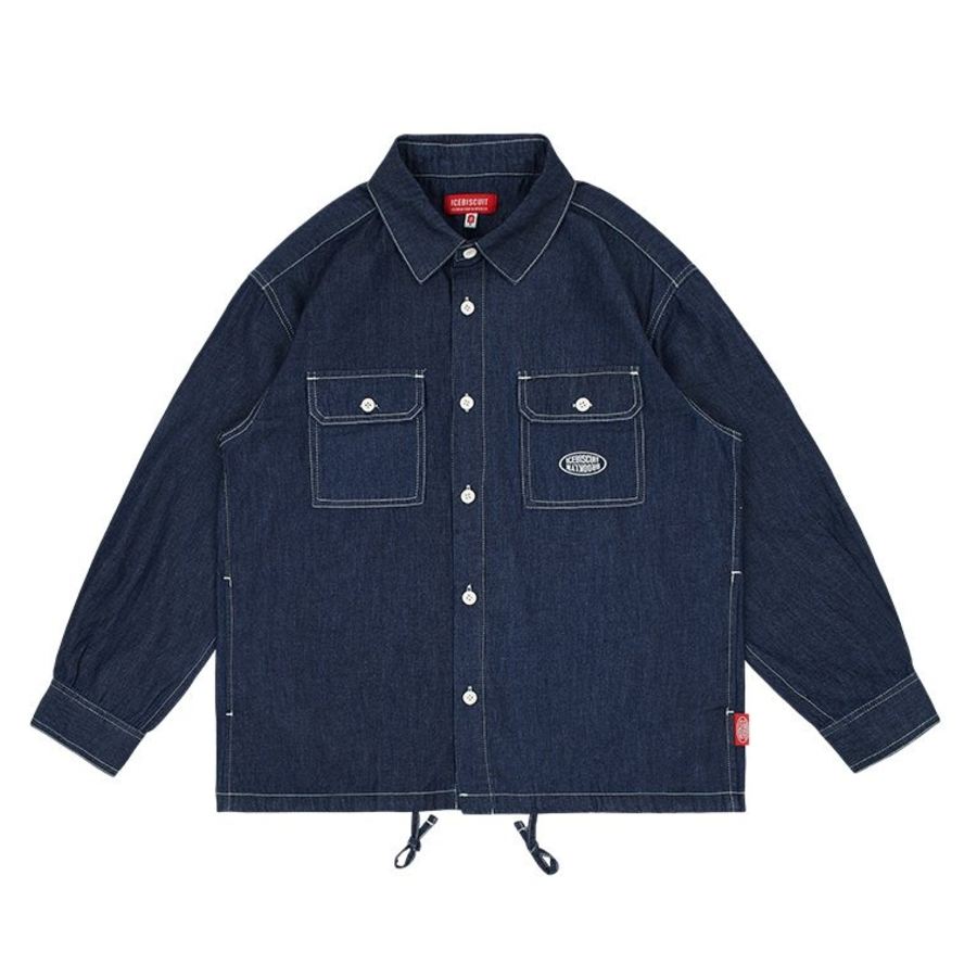 ICEBISCUIT Junior IB Out Pocket Chambray Shirt_IB51SH518