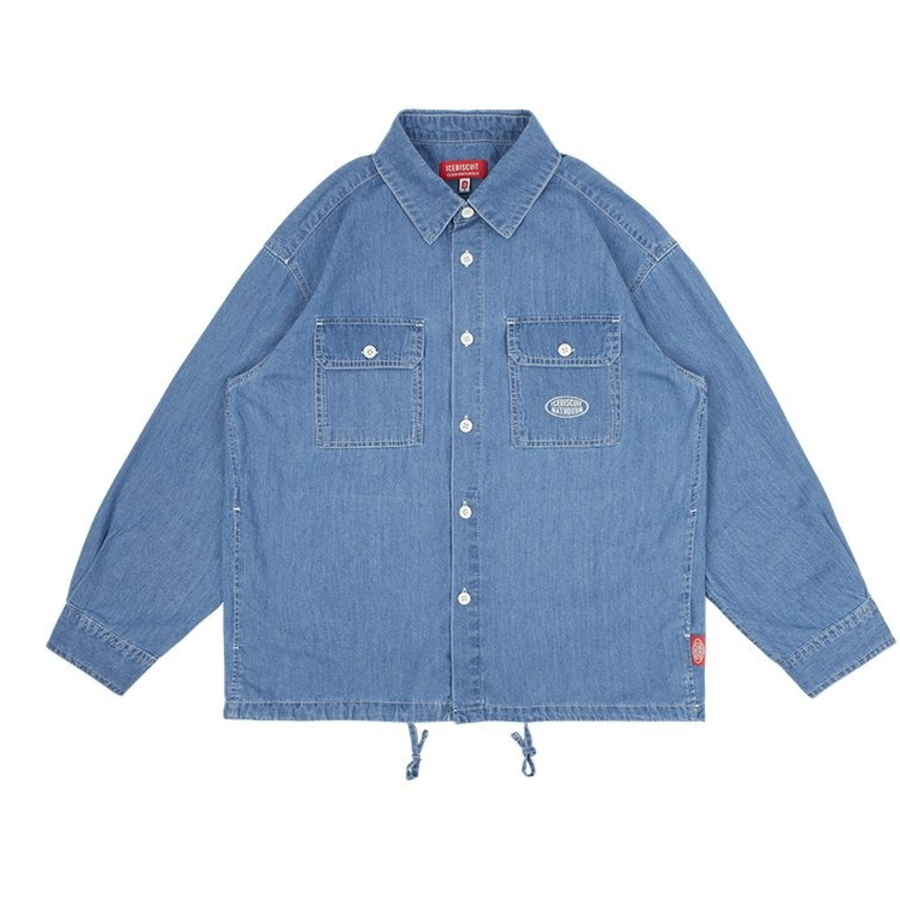 ICEBISCUIT Junior IB Out Pocket Chambray Shirt_IB51SH518