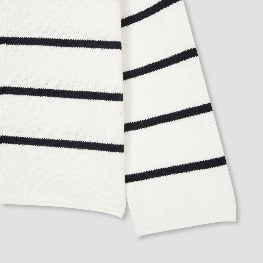 JAJU Boucle Stripe Knit – Light Blue