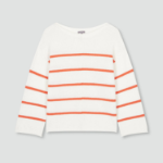 JAJU Boucle Stripe Knit – Light Orange