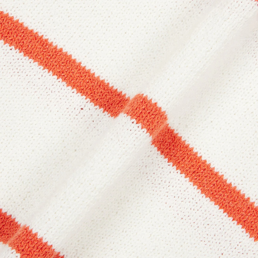 JAJU Boucle Stripe Knit – Light Orange