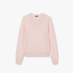 JAJU Merino Wool Round-Neck Knit – Pink