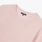 JAJU Merino Wool Round-Neck Knit – Pink