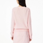 JAJU Merino Wool Round-Neck Knit – Pink