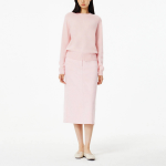 JAJU Merino Wool Round-Neck Knit – Pink