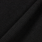 JAJU Ribbed Turtleneck Knit – Black