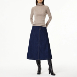 JAJU Ribbed Turtleneck Knit – Beige