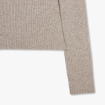 JAJU Ribbed Turtleneck Knit – Beige