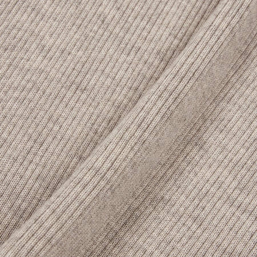 JAJU Ribbed Turtleneck Knit – Beige