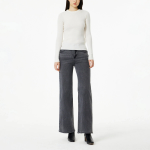 JAJU Ribbed Long-Sleeve Knit – Ivory