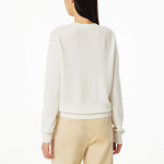JAJU Merino Wool Round-Neck Knit – Ivory