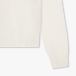 JAJU Merino Wool Round-Neck Knit – Ivory