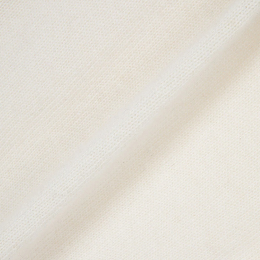 JAJU Merino Wool Round-Neck Knit – Ivory