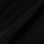 JAJU Zip-Up Knit Cardigan – Black