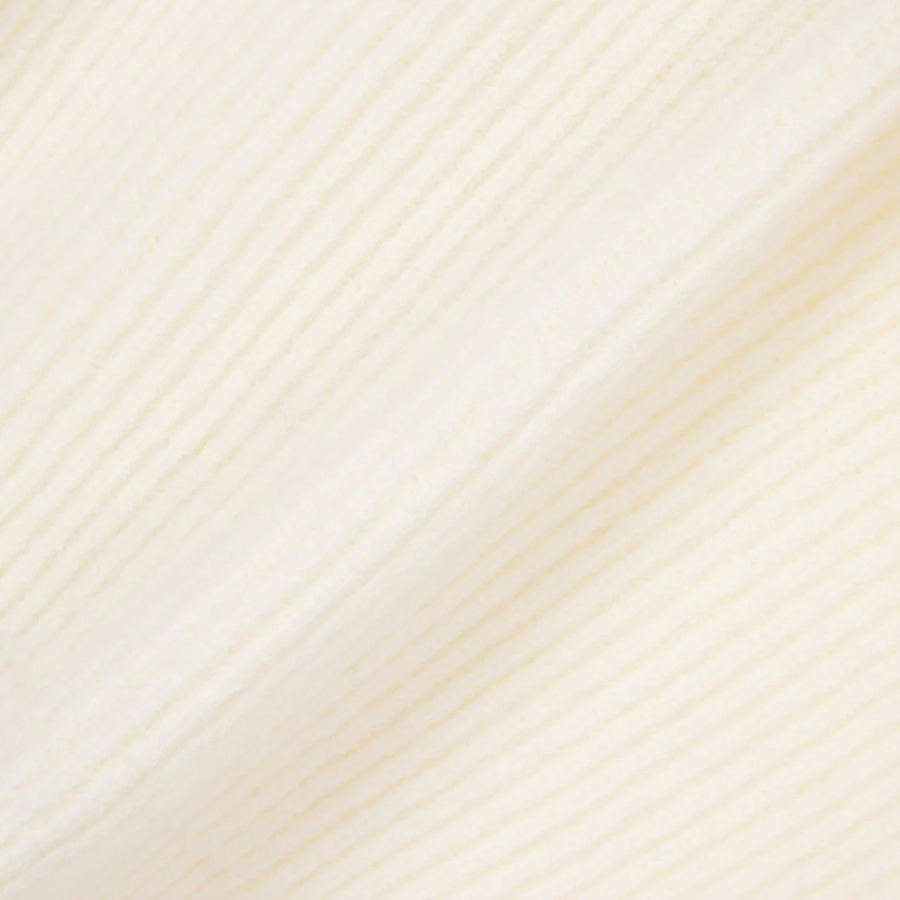 JAJU Hairy Hooded Zip-Up Cardigan – Ivory