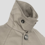 AMI Women Buttoned Short Trench Jacket – Beige