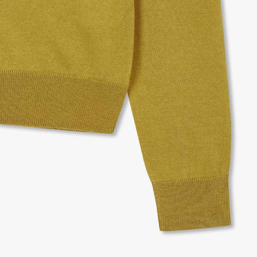 JAJU Round-Neck Knit – Olive