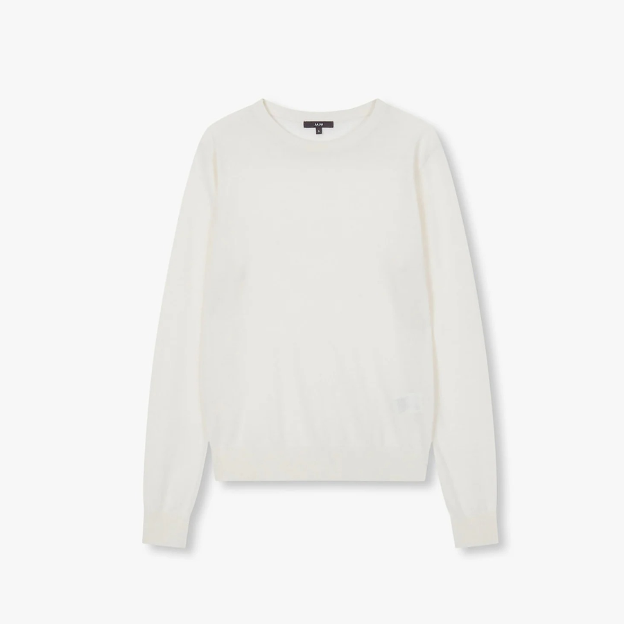 JAJU Round-Neck Knit – Ivory