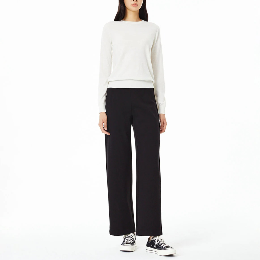 JAJU Round-Neck Knit – Ivory