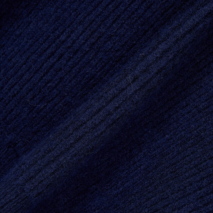 JAJU Hairy Hooded Zip-Up Cardigan – Navy