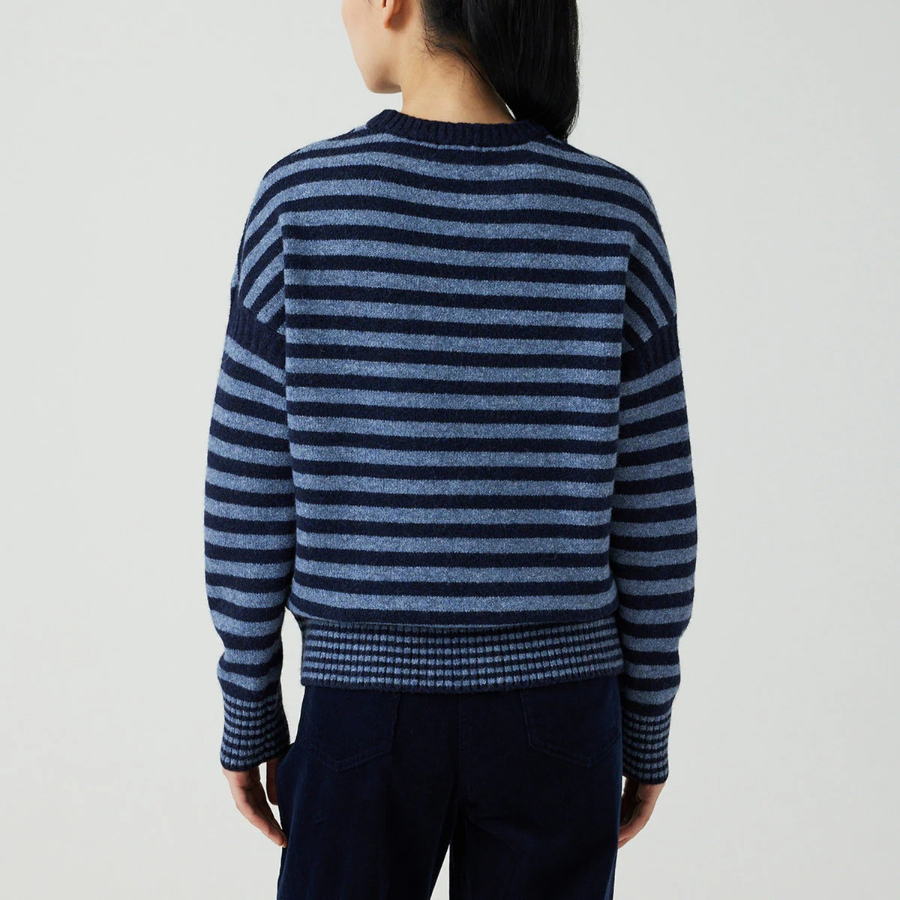 JAJU Stripe Knit – Navy