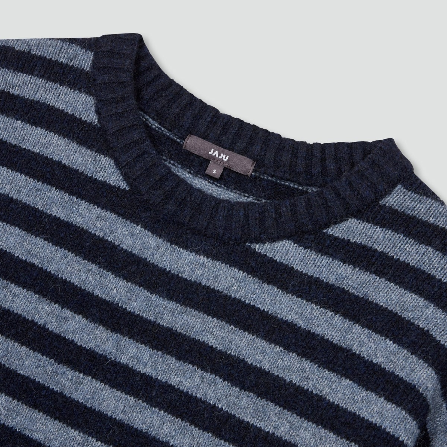 JAJU Stripe Knit – Navy