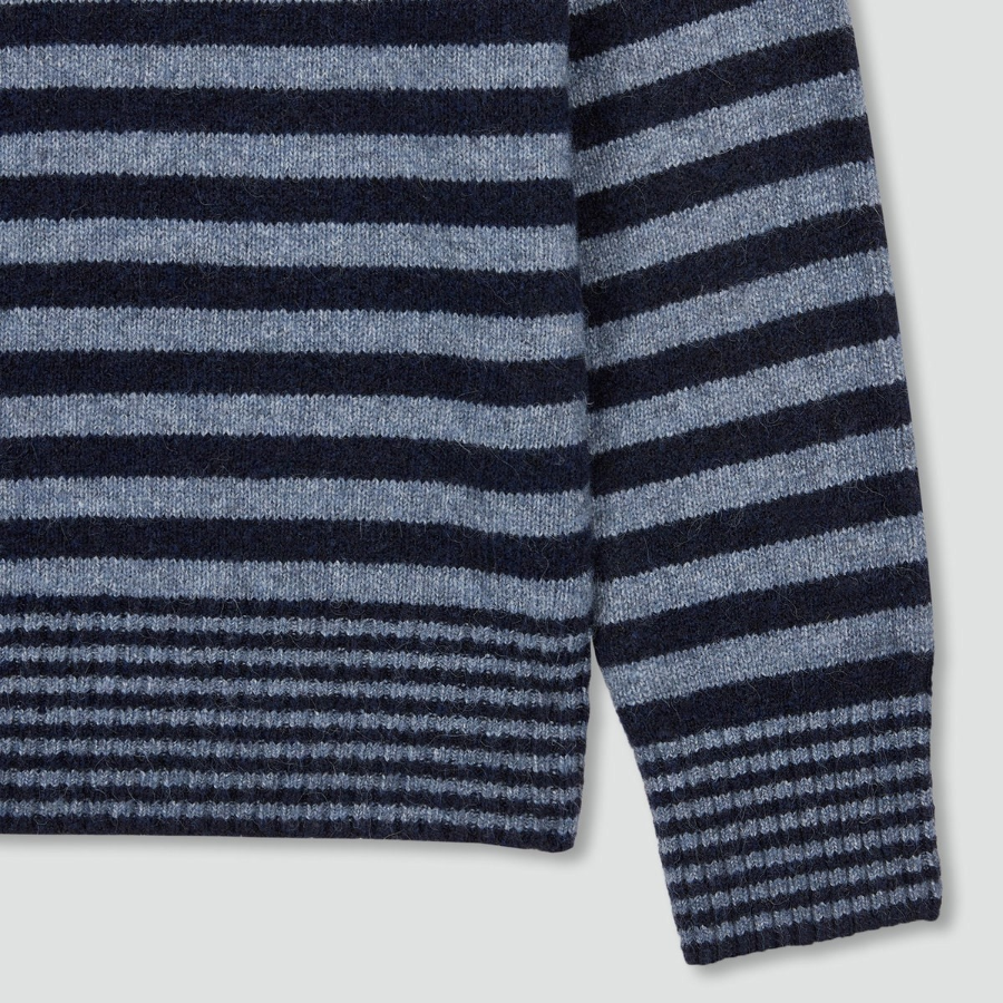JAJU Stripe Knit – Navy